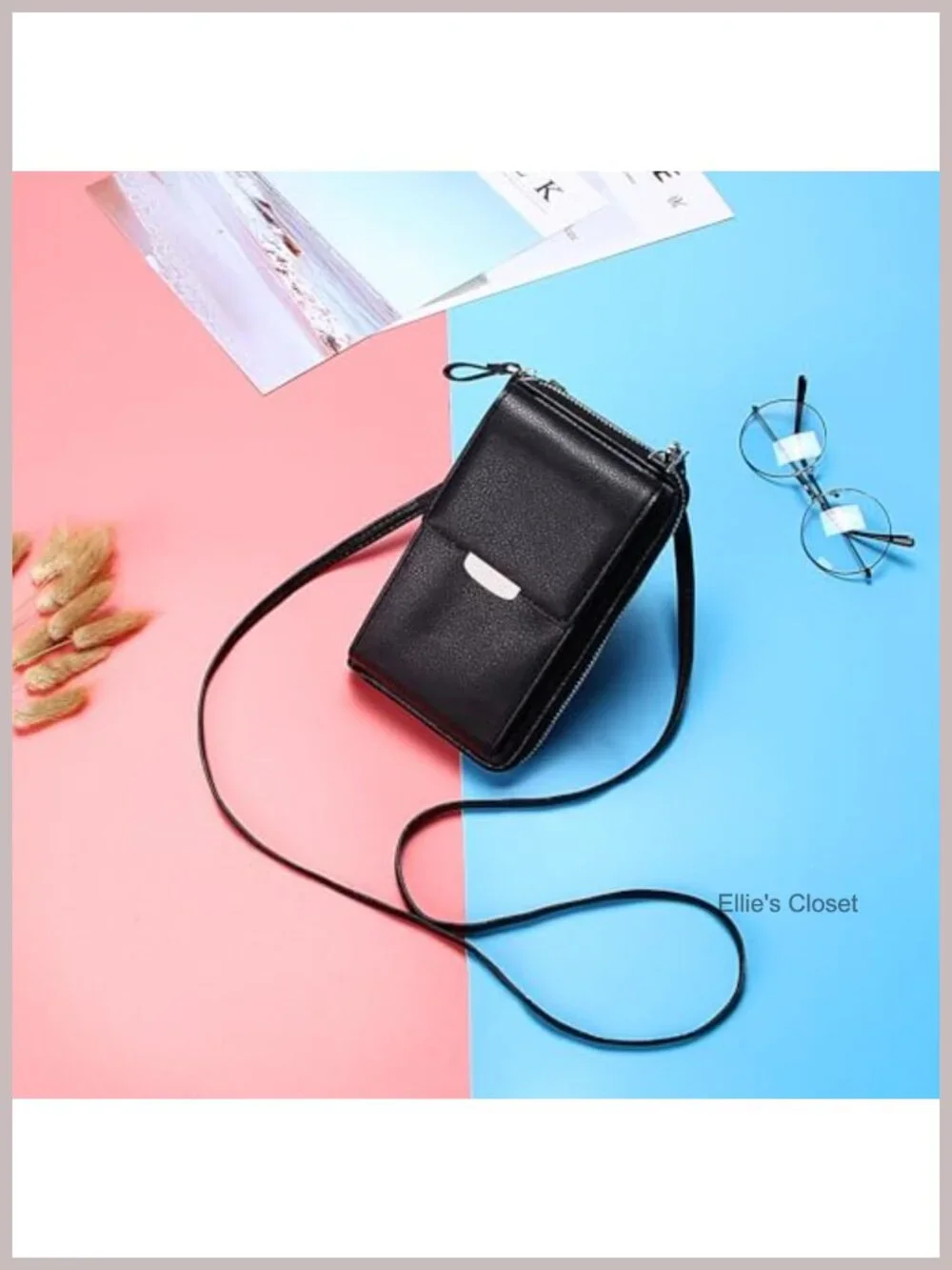 Small Crossbody Bag Phone Purse Wallet with Credit Card Slots for Women Faux